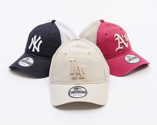 Kšiltovka New Era - MLB Washed Mesh 9TWENTY - LA Dodgers - Stone