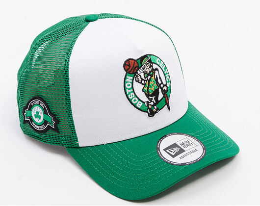 Kšiltovka New Era - NBA Side Patch 9FORTY Trucker - Boston Celtics - Kelly Green