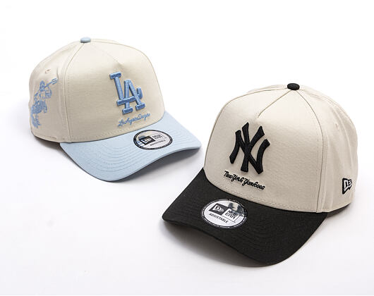 Kšiltovka New Era - MLB Mythical 9FORTY A-Frame - NY Yankees - Ivory / Black
