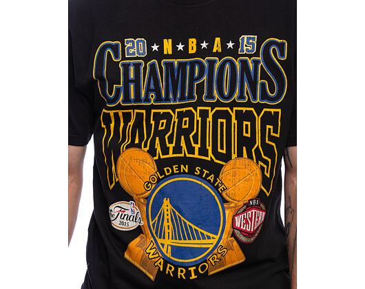 Triko Mitchell & Ness - NBA Big Champ Tee - Golden State Warriors - Black