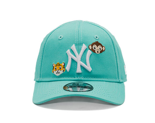 Dětská Kšiltovka New Era - MLB Animal Icon 9FORTY - NY Yankees - Teal / White
