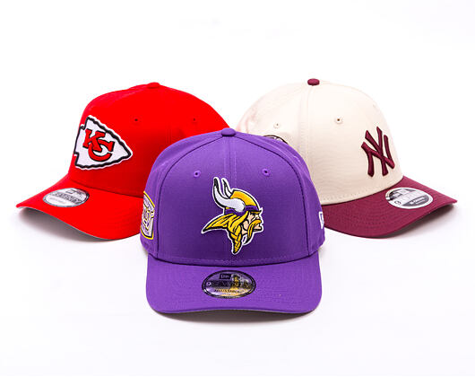 Kšiltovka New Era - NFL Anniversary Patch 9SEVENTY Stretch-Snap - Minnesota Vikings - Purple