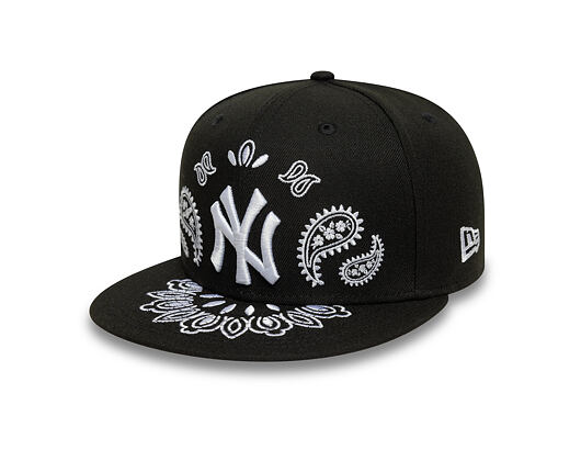 Kšiltovka New Era - MLB Paisley Bandana 59FIFTY - NY Yankees - Black