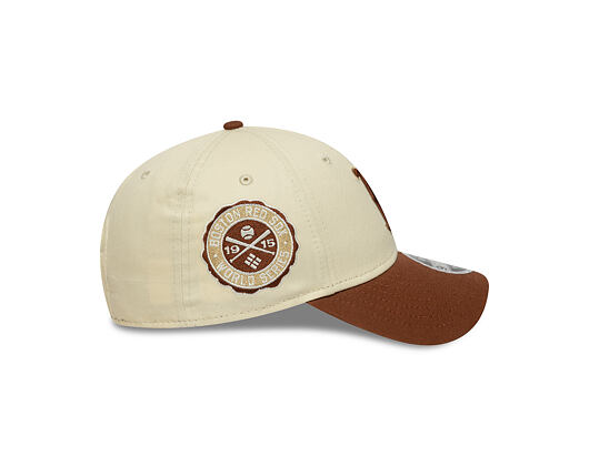 Kšiltovka New Era - MLB WS Patch Retro 9FORTY M-CROWN - Boston Red Sox - Cream / Auburn