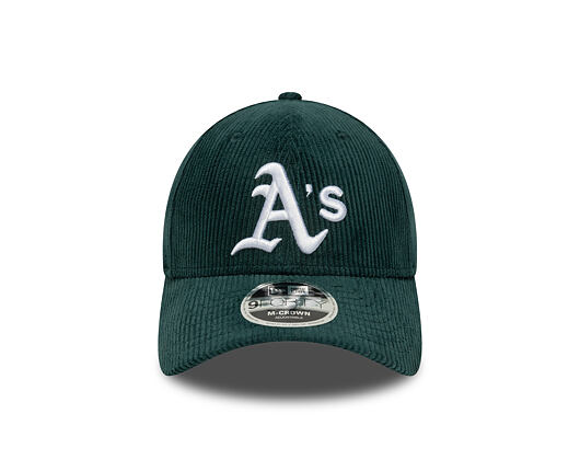 Kšiltovka New Era - MLB Cord 9FORTY M-CROWN - Oakland Athletics - Dark Green