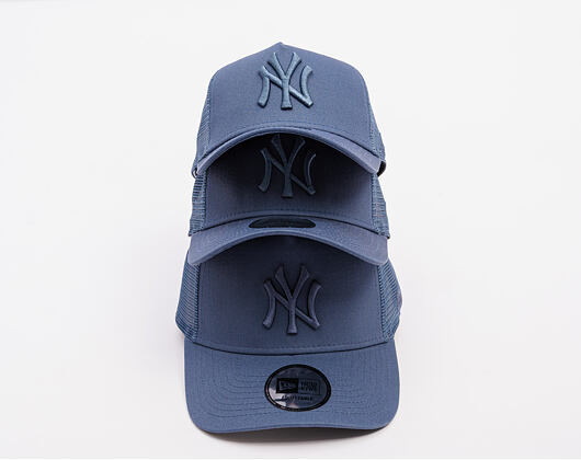 Kšiltovka New Era - MLB League Essential 9FORTY Trucker - NY Yankees - Muted Indigo