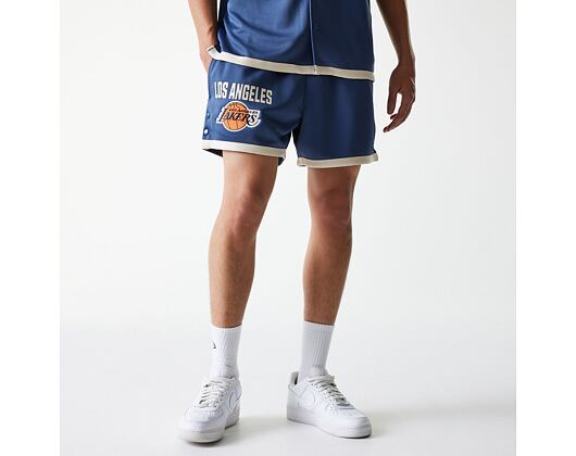 Kraťasy New Era - NBA Button Shorts - LA Lakers - Muted Indigo