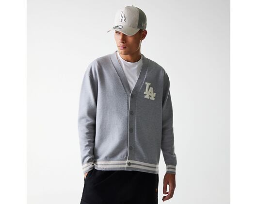 Svetr New Era - MLB Cardigan Knit - LA Dodgers - Heather Grey