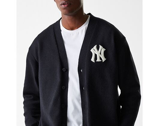 Svetr New Era - MLB Cardigan Knit - NY Yankees - Black