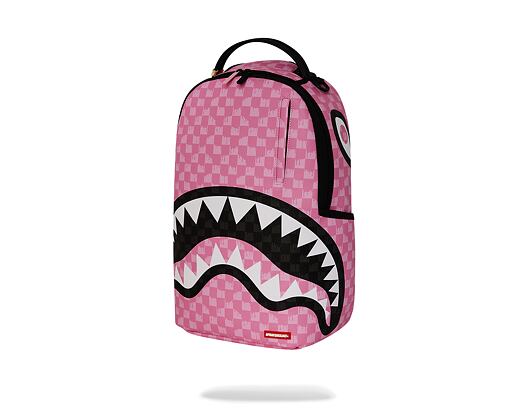 Sprayground - Pink And Black Drip Check Dlxsv Backpack 