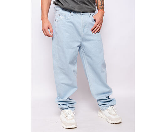 Džíny Karl Kani Small Signature Baggy Five Pocket Denim bleached blue