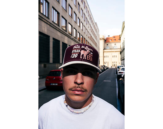 Kšiltovka New Era - Wild Cord 9FIFTY - Burgundy / Stone
