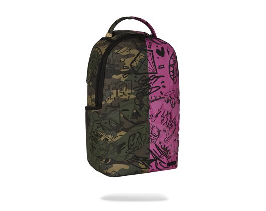 Sprayground - Split Pink And Camo Dlx Backpack 