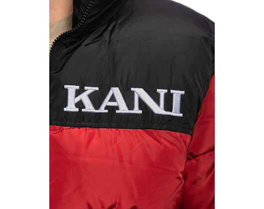 Péřová Bunda Karl Kani - Retro Essential Puffer Jacket - Red