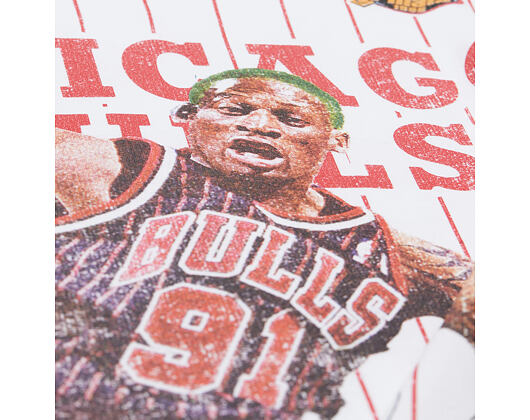 Tee Mitchell & Ness - NBA Playmaker Player Ss Tee Vintage Logo - Chicago Bulls - White