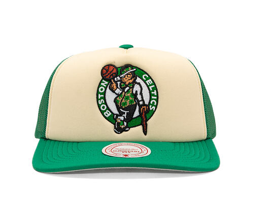 Kšiltovka Mitchell & Ness - NBA Vintage Block Trucker - Boston Celtics - Cream