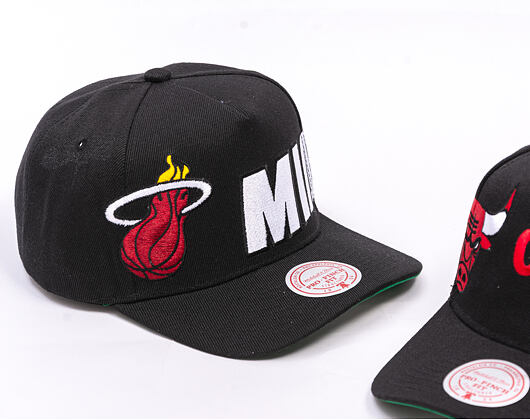 Kšiltovka Mitchell & Ness - NBA Busted Pro - Miami Heat - Black