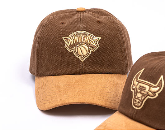 Kšiltovka Mitchell & Ness - NBA Lux Chain Strapback - New York Knicks - Brown