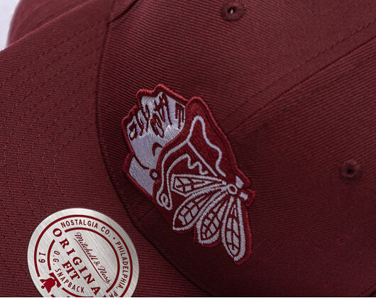 Cap Mitchell & Ness - NHL Fashion Basic Snapback - Chicago Blackhawks - Dark Purple
