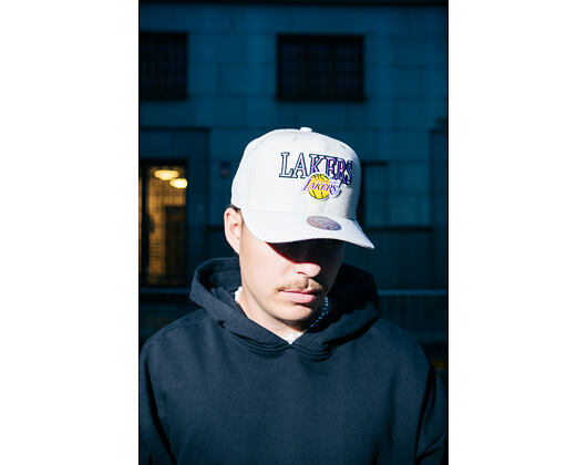 Cap Mitchell & Ness - NBA Team Name Pro Crown - Los Angeles Lakers - Bone