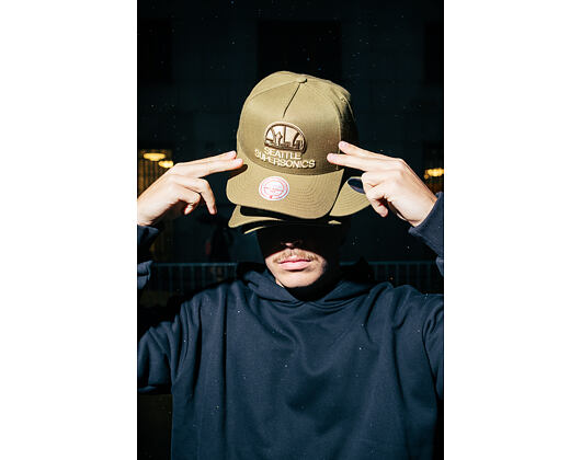 Kšiltovka Mitchell & Ness - NBA Fashion Basic Pro HWC - Seattle Supersonics - Olive