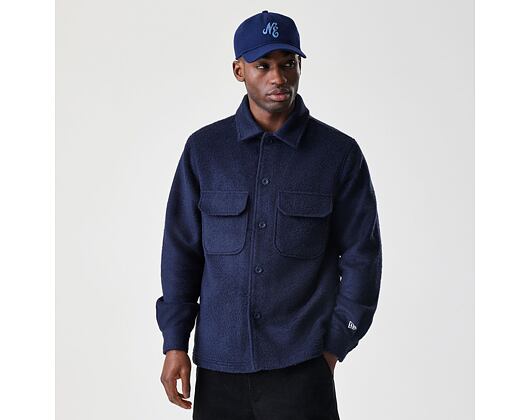 Jacket New Era - Branded Shacket - Navy