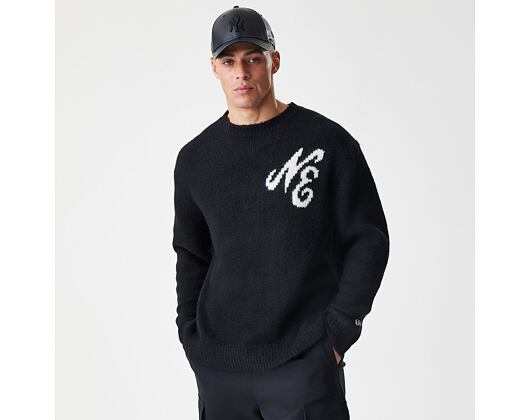 Sweater New Era - Branded Knit Sweater - Black