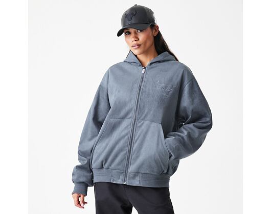 Jacket New Era - NBA Suede Hooded Jacket - Chicago Bulls - Grape