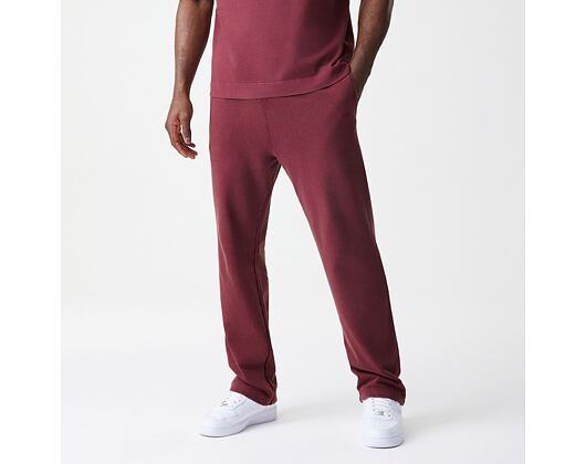 Pants New Era - Branded Washed Straight Sweatpants - Burgundy