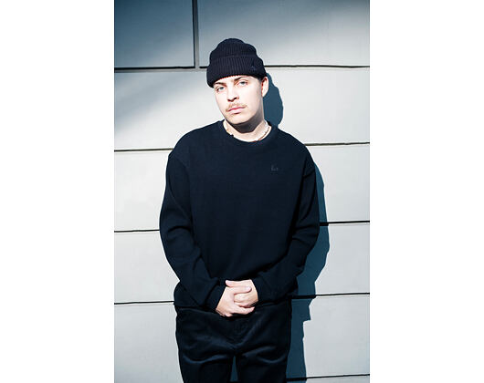 Tee New Era - Branded Longsleeve Waffle Tee - Black