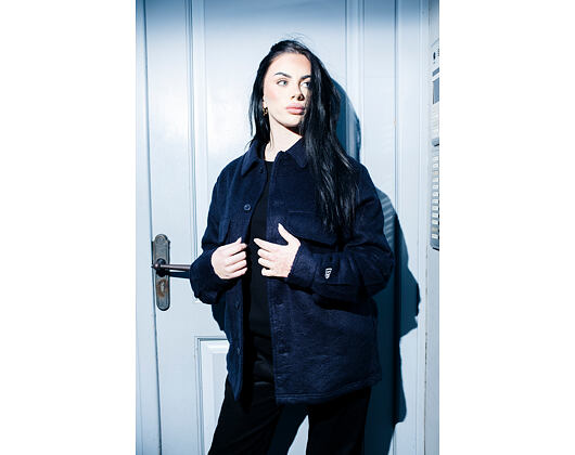 Jacket New Era - Branded Shacket - Navy