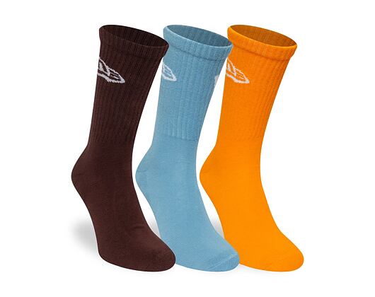Socks New Era - Flag Crew Socks 3pk - Brown / Blue / Orange