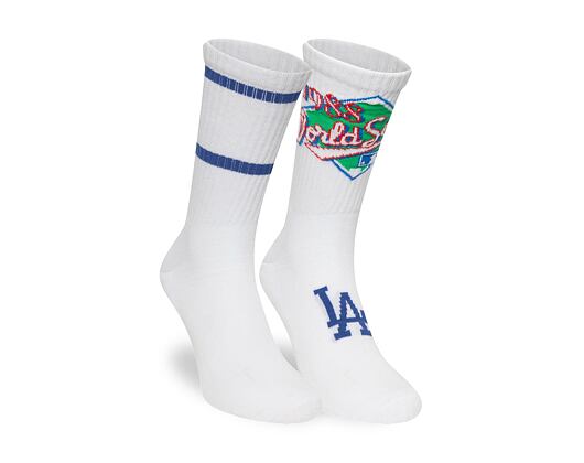 Socks New Era - MLB WS Crew Socks 2pk - LA Dodgers - White
