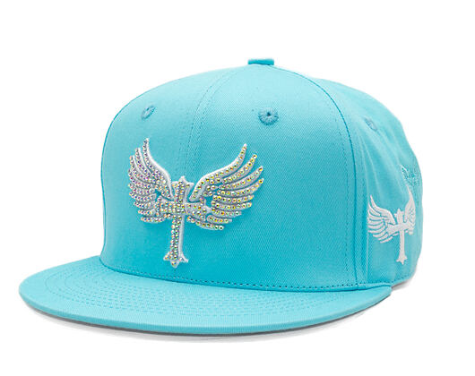 Kšiltovka Reflection Luxury Shine Loud Snapback - Baby Blue / White