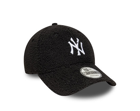 Cap New Era - MLB Winter Borg Teddy Fleece 9FORTY - NY Yankees - Black / White