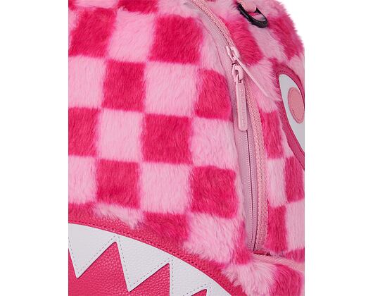 Sprayground Pink Fur Check Backpack