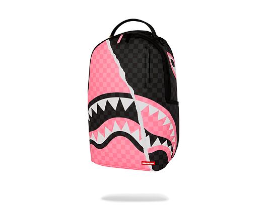 Sprayground Pink And Black Tear Sip Backpack
