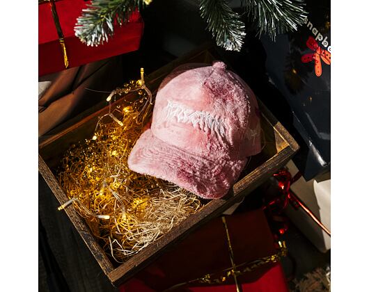 Kšiltovka Reflection Luxury Fuzzy Trucker - Coral Pink / White