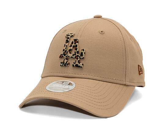 Womens Cap New Era - MLB Animal Infill 9FORTY - LA Dodgers - Camel