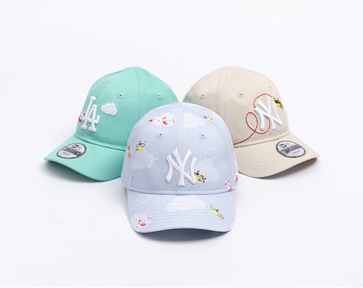Kids Cap New Era - MLB Plane All Over 9FORTY - NY Yankees - Sky Blue