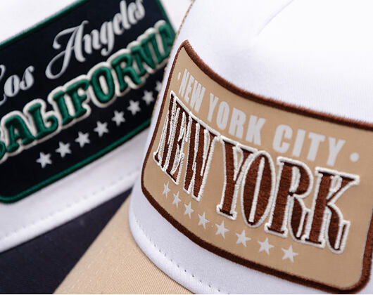Cap New Era - Branded Location Patch 9FORTY Trucker - Camel