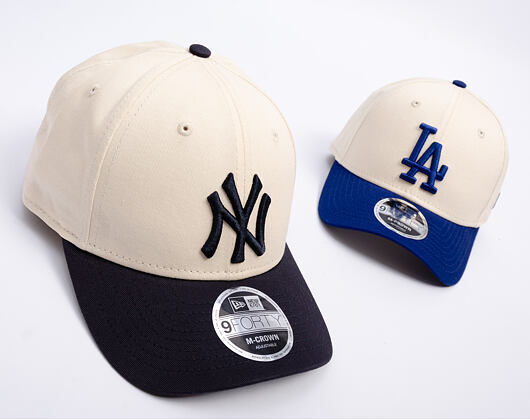Cap New Era - MLB Colorblock 9FORTY M-CROWN - NY Yankees - Cream