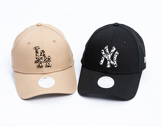 Womens Cap New Era - MLB Animal Infill 9FORTY - LA Dodgers - Camel