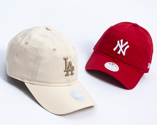 Womens Cap New Era - MLB Essential Midi Logo 9TWENTY - LA Dodgers - Cream