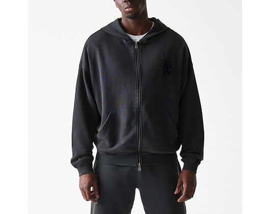 Sweatshirt New Era - MLB Washed Full Zip Hoody - LA Dodgers - Dark Grey