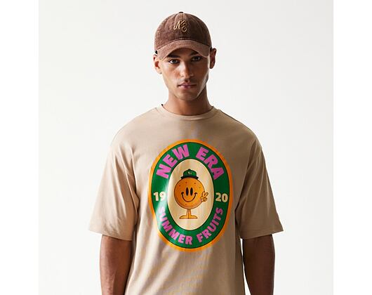 Tee New Era - Fruit Graphic Oversized Tee - Camel