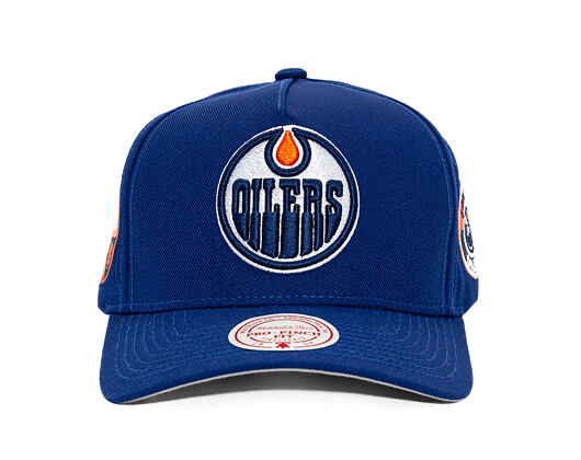 Mitchell & Ness - Edmonton Oilers - Double Clutch Pro Snapback - Navy