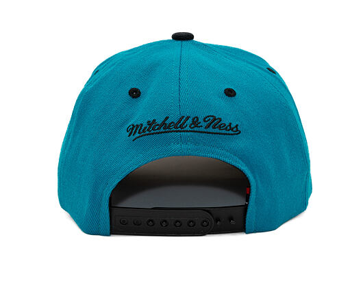 Cap Mitchell & Ness - NBA Team Arch Snapback - Detroit Pistons - Teal / Black