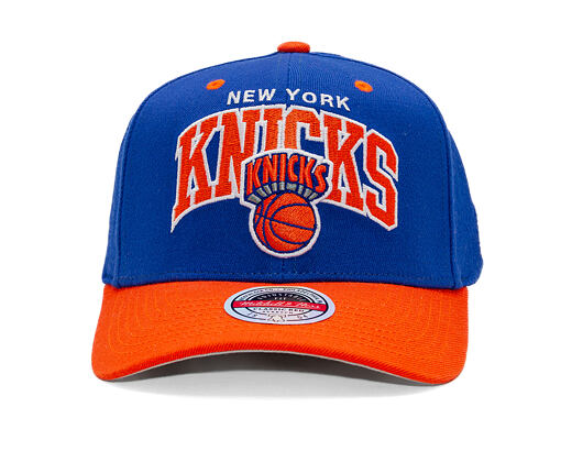 Cap Mitchell & Ness - NBA Team Arch Snapback - New York Knicks - Blue / Orange