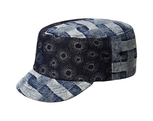 Cap Kangol - TRENDS PACK - Denim Mashup Army Cap - Blue Picnic